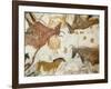 Cave of Lascaux, Ceiling of the Diverticulum: a Horse and Three Cows, C. 17,000 BC-null-Framed Giclee Print