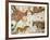 Cave of Lascaux, Ceiling of the Diverticulum: a Horse and Three Cows, C. 17,000 BC-null-Framed Giclee Print