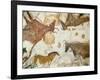 Cave of Lascaux, Ceiling of the Diverticulum: a Horse and Three Cows, C. 17,000 BC-null-Framed Giclee Print