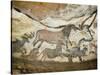 Cave of Lascaux, Great Hall, Left Wall: First Bull, Red Horse, Brown Horses, C. 17,000 BC-null-Stretched Canvas