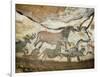 Cave of Lascaux, Great Hall, Left Wall: First Bull, Red Horse, Brown Horses, C. 17,000 BC-null-Framed Giclee Print