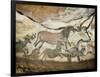 Cave of Lascaux, Great Hall, Left Wall: First Bull, Red Horse, Brown Horses, C. 17,000 BC-null-Framed Giclee Print