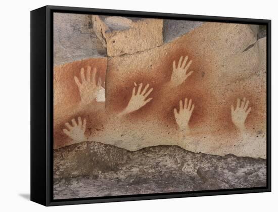 Cave of the Hands, Argentina-Javier Trueba-Framed Stretched Canvas