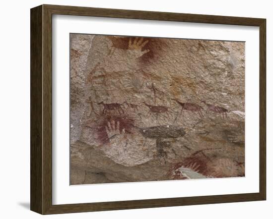 Cave of the Hands, Argentina-Javier Trueba-Framed Photographic Print