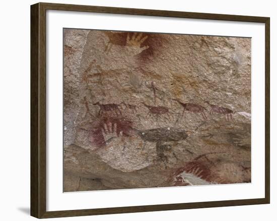 Cave of the Hands, Argentina-Javier Trueba-Framed Photographic Print