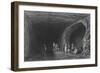 Cave of the School of the Prophets, in Mount Carmel-William Henry Bartlett-Framed Giclee Print