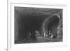 Cave of the School of the Prophets, in Mount Carmel-William Henry Bartlett-Framed Giclee Print