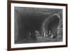 Cave of the School of the Prophets, in Mount Carmel-William Henry Bartlett-Framed Giclee Print