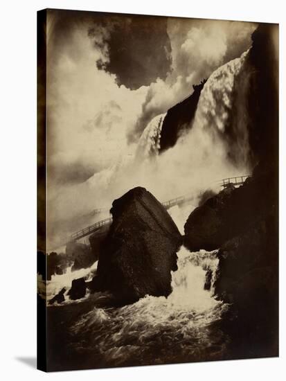 Cave of the Winds, Niagara Falls, C.1890 (Albumen Silver Print from Glass Negative)-George Barker-Stretched Canvas
