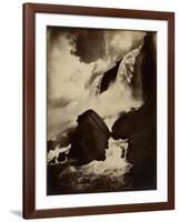 Cave of the Winds, Niagara Falls, C.1890 (Albumen Silver Print from Glass Negative)-George Barker-Framed Giclee Print