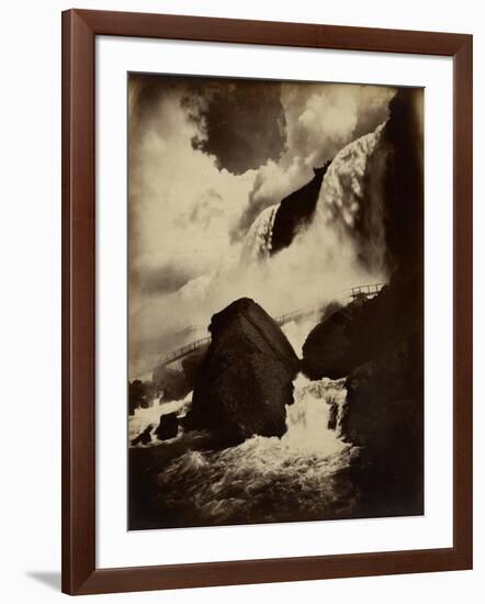 Cave of the Winds, Niagara Falls, C.1890 (Albumen Silver Print from Glass Negative)-George Barker-Framed Giclee Print