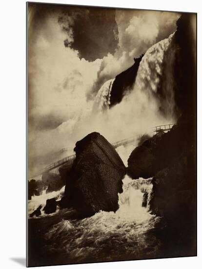 Cave of the Winds, Niagara Falls, C.1890 (Albumen Silver Print from Glass Negative)-George Barker-Mounted Giclee Print