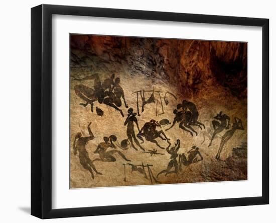 Cave Painting, Artwork-SMETEK-Framed Photographic Print