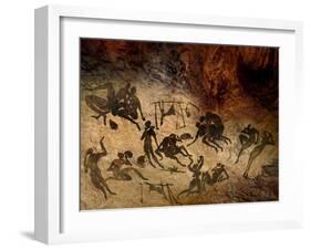 Cave Painting, Artwork-SMETEK-Framed Photographic Print