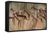 Cave Painting: Kolo Figures with Head-dresses-Sinclair Stammers-Framed Stretched Canvas