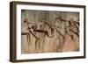 Cave Painting: Kolo Figures with Head-dresses-Sinclair Stammers-Framed Photographic Print