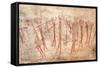 Cave Painting: Kondusi Stick Dance, Tanzania-Sinclair Stammers-Framed Stretched Canvas