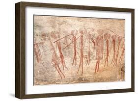 Cave Painting: Kondusi Stick Dance, Tanzania-Sinclair Stammers-Framed Photographic Print