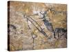 Cave Painting of Bird-Headed Man at Lascaux-null-Stretched Canvas