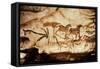 Cave Painting of Horses and Deer, circa 15000 BC-null-Framed Stretched Canvas