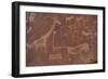 Cave Paintings by Bushmen, Damaraland, Namibia-null-Framed Premium Photographic Print