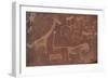 Cave Paintings by Bushmen, Damaraland, Namibia-null-Framed Premium Photographic Print