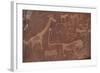 Cave Paintings by Bushmen, Damaraland, Namibia-null-Framed Photographic Print