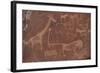 Cave Paintings by Bushmen, Damaraland, Namibia-null-Framed Photographic Print