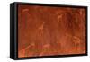 Cave Paintings by Bushmen, Damaraland, Namibia-null-Framed Stretched Canvas