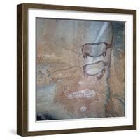 Cave Paintings, Tsodilo Hills, Botswana-null-Framed Giclee Print