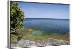 Cave Point County Park, Lake Michigan, Door County, Wisconsin, USA-Cindy Miller Hopkins-Framed Photographic Print