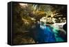 Cave Swimming Pool-vtupinamba-Framed Stretched Canvas