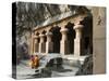 Cave Temple on Elephanta Island, UNESCO World Heritage Site, Mumbai (Bombay), Maharashtra, India-Stuart Black-Stretched Canvas