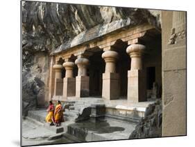 Cave Temple on Elephanta Island, UNESCO World Heritage Site, Mumbai (Bombay), Maharashtra, India-Stuart Black-Mounted Photographic Print