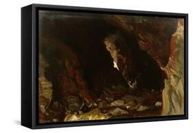 Cave, Tintagel (Oil on Board)-William Blake Richmond-Framed Stretched Canvas