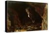 Cave, Tintagel (Oil on Board)-William Blake Richmond-Stretched Canvas