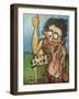 Caveman Fire-Tim Nyberg-Framed Giclee Print