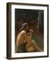 Caveman Playing the Flute-Konstantin Pavlovich Kuznetsov-Framed Giclee Print