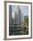 Cavenagh Bridge and the Singapore River Looking Towards the Financial District, Singapore-Amanda Hall-Framed Photographic Print