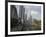 Cavenagh Bridge and the Singapore River Looking Towards the Financial District, Singapore-Amanda Hall-Framed Photographic Print