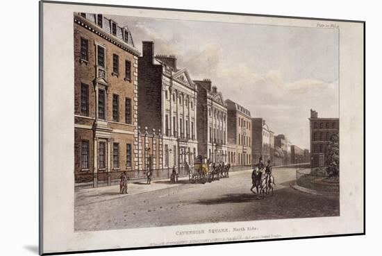 Cavendish Square, St Marylebone, London, 1813-null-Mounted Giclee Print