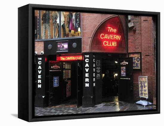 Cavern Club, Mathew Street, Liverpool, Merseyside, England, United Kingdom, Europe-Wendy Connett-Framed Stretched Canvas