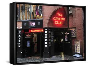 Cavern Club, Mathew Street, Liverpool, Merseyside, England, United Kingdom, Europe-Wendy Connett-Framed Stretched Canvas