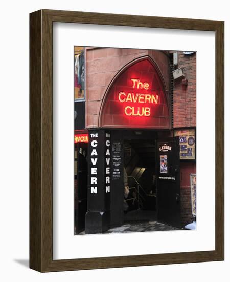 Cavern Club, Mathew Street, Liverpool, Merseyside, England, United Kingdom, Europe-Wendy Connett-Framed Photographic Print