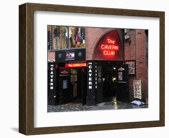 Cavern Club, Mathew Street, Liverpool, Merseyside, England, United Kingdom, Europe-Wendy Connett-Framed Photographic Print