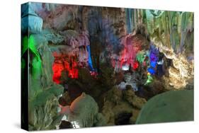 Cavern on Island, Ha_Long Bay, Vietnam-Maks08-Stretched Canvas