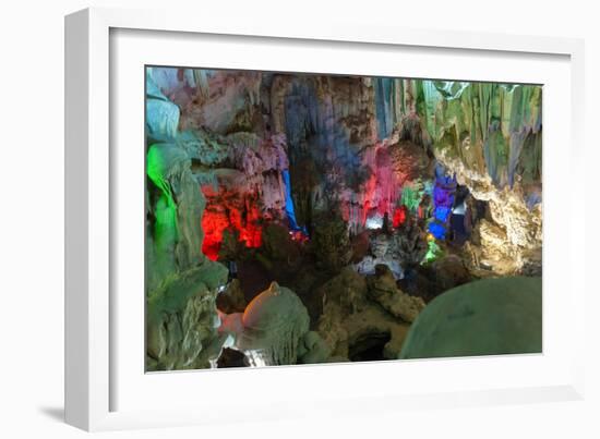 Cavern on Island, Ha_Long Bay, Vietnam-Maks08-Framed Photographic Print