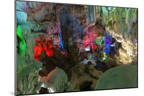 Cavern on Island, Ha_Long Bay, Vietnam-Maks08-Mounted Photographic Print