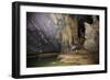 Cavers in Hang Roc (Ruc Mon) cave in Phong Nha, Quang Binh, Vietnam, Indochina, Southeast Asia, Asi-Alex Robinson-Framed Photographic Print
