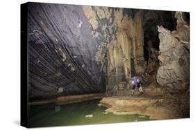 Cavers in Hang Roc (Ruc Mon) cave in Phong Nha, Quang Binh, Vietnam, Indochina, Southeast Asia, Asi-Alex Robinson-Stretched Canvas